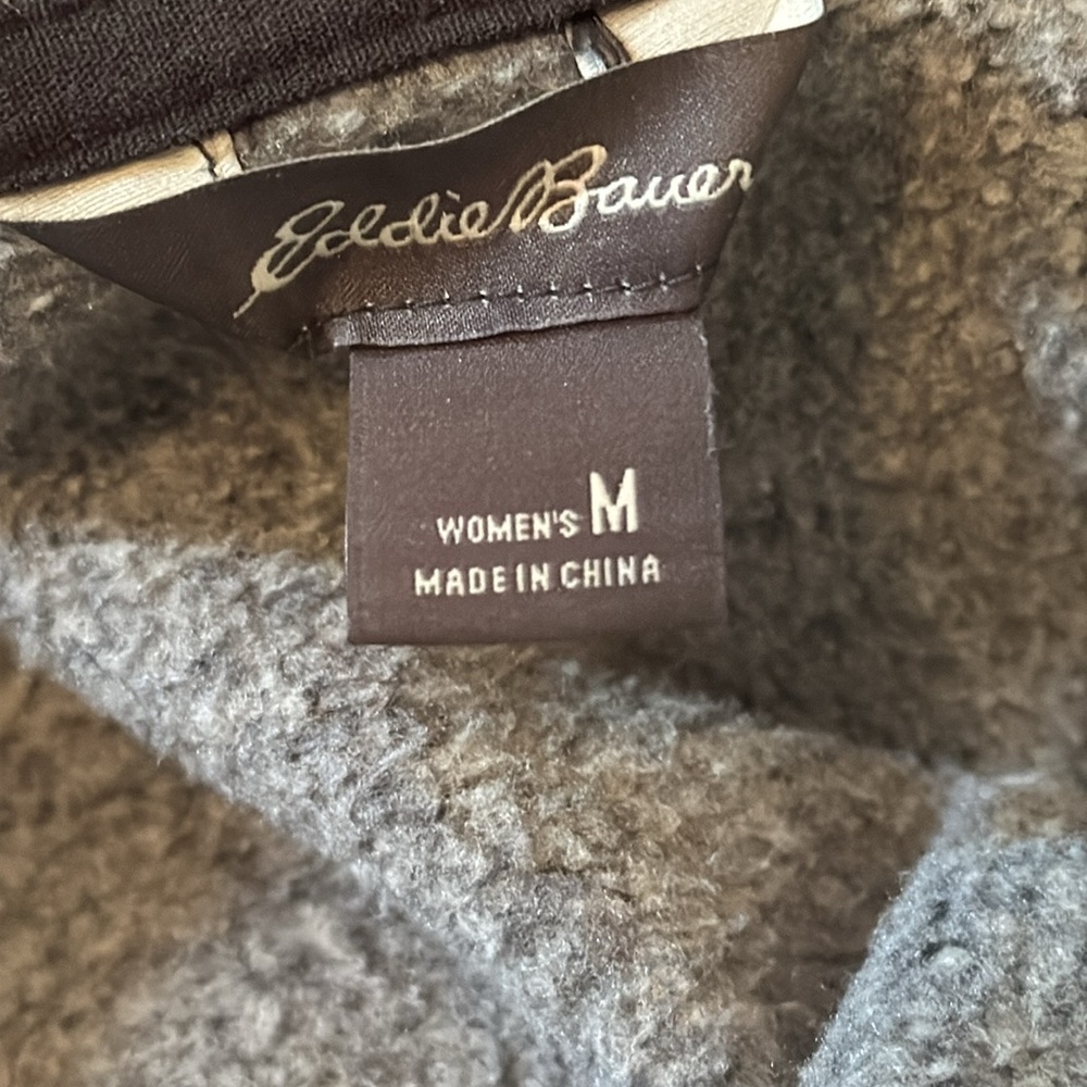 Eddie Bauer Quarter Button Up Pullover Fleece Sz M - image 5